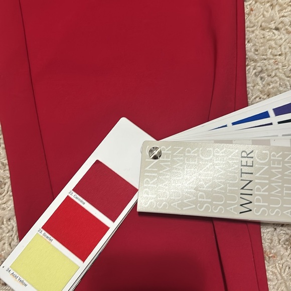 Pull-On Relaxed Taper Studio by Torrid High-Rise Pant HOC Winter’s Carmine - Picture 8 of 8